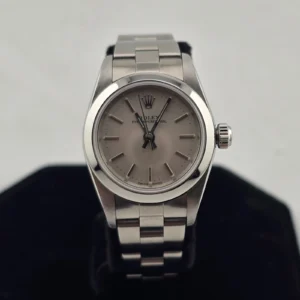 Rolex Oyster Perpetual Steel Silver Dial Ladies Watch 76080